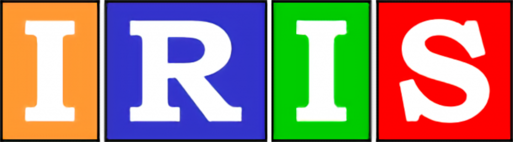 An image showing the logo of IRIS. The letters "I", "R", "I", "S" in orange, blue, green, and red coloring respectively.